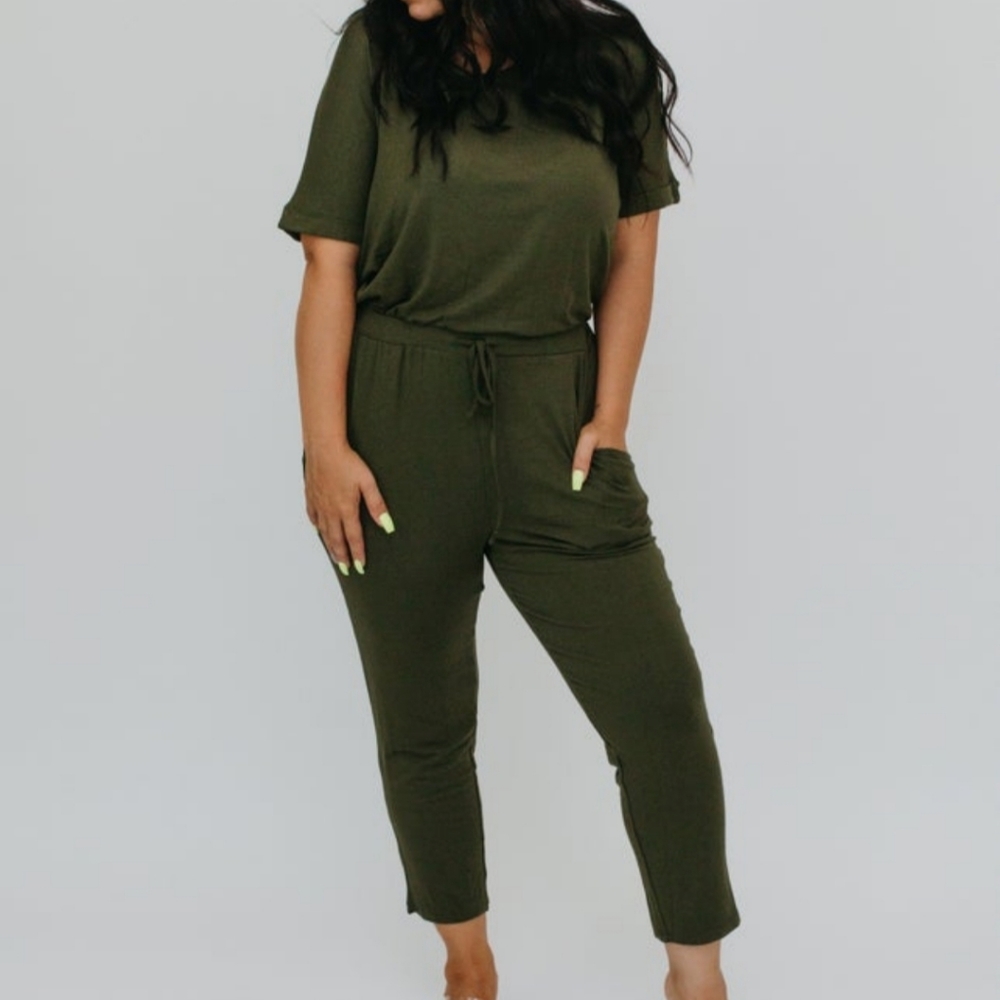 Pant jumper olive green